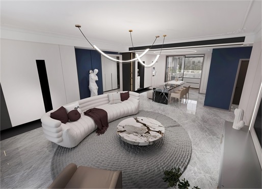 中?！ぞ砰?43平米簡(jiǎn)約輕法式風(fēng)效果圖