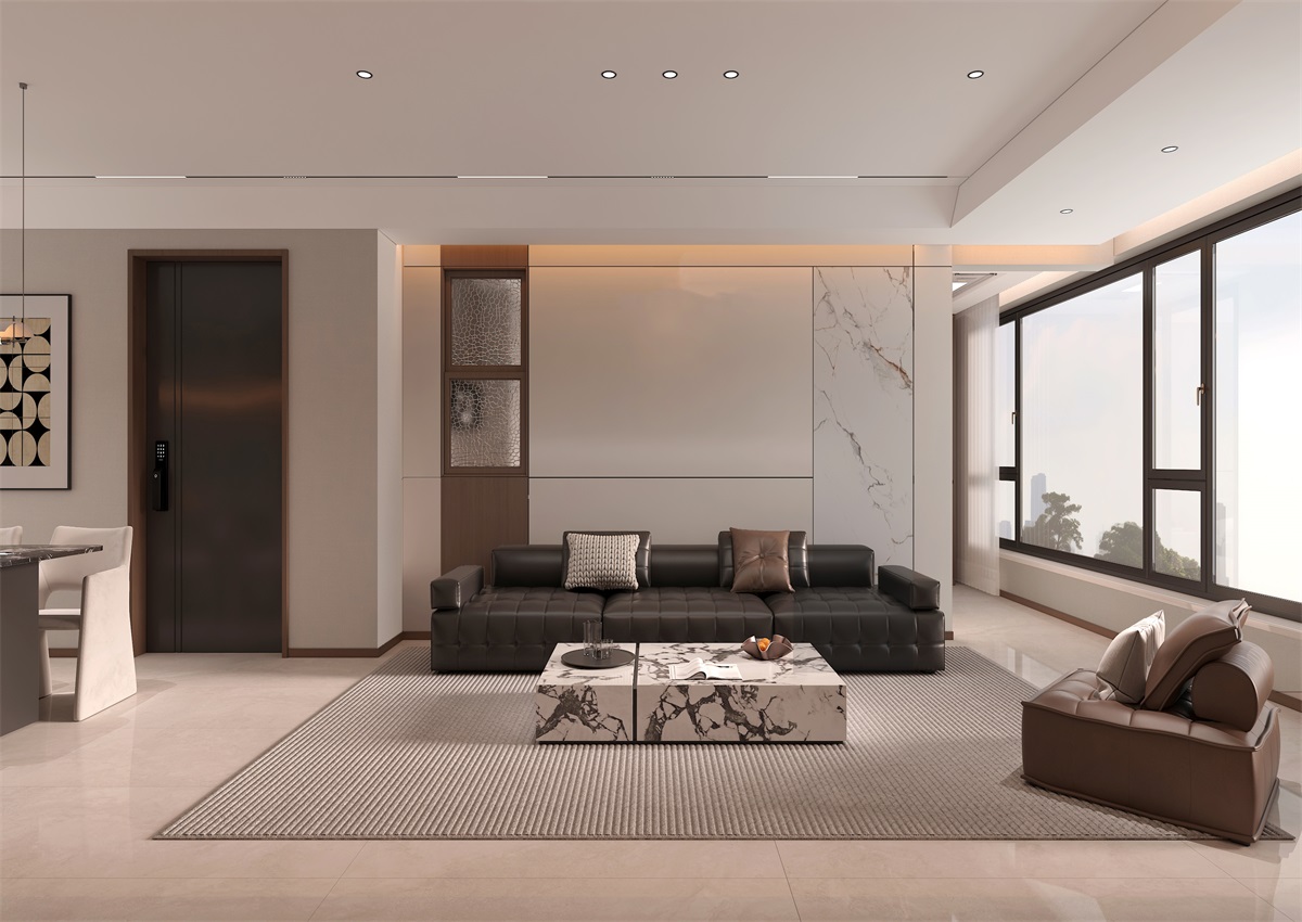 玉庭華府131㎡ | 現(xiàn)代意式+美拉德色系，濃郁棕調的電影氛圍直接封神！