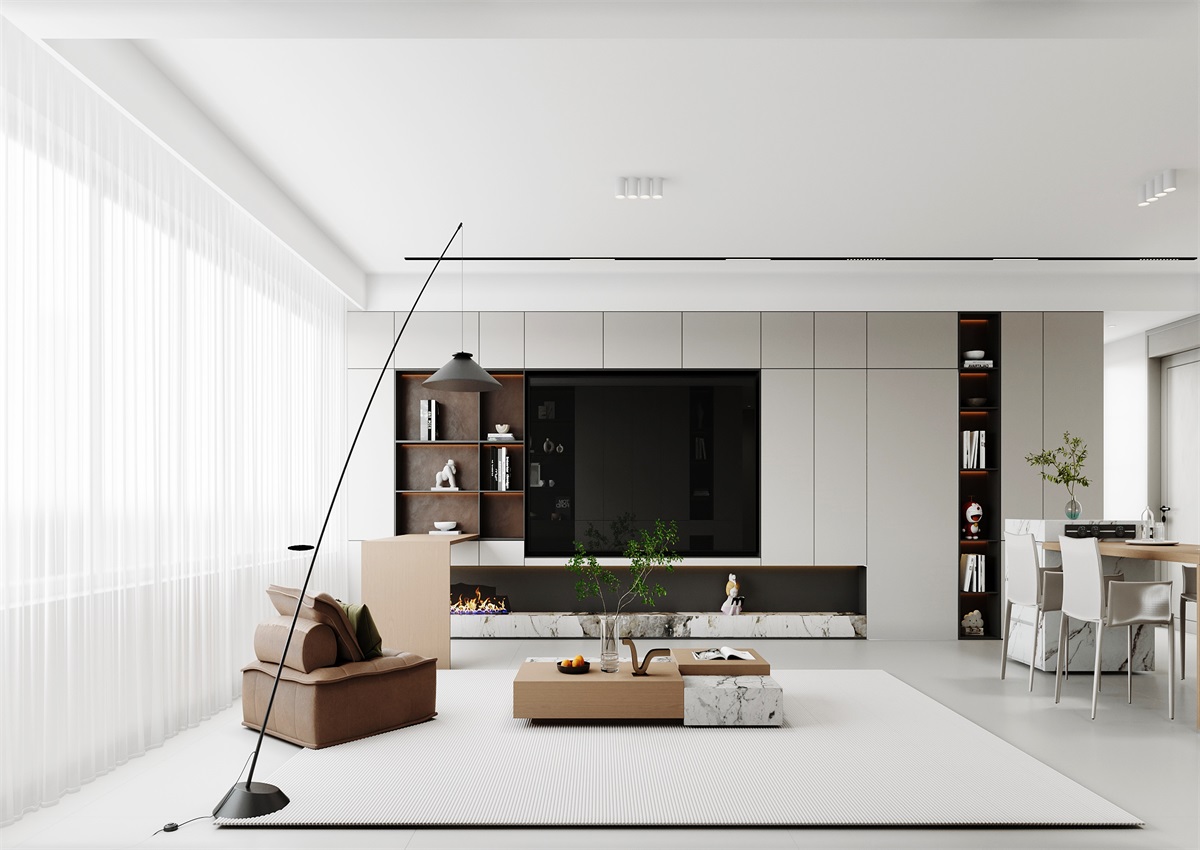 中海華樾143㎡ | 三口之家的極簡主義，審美+功能雙雙在線！