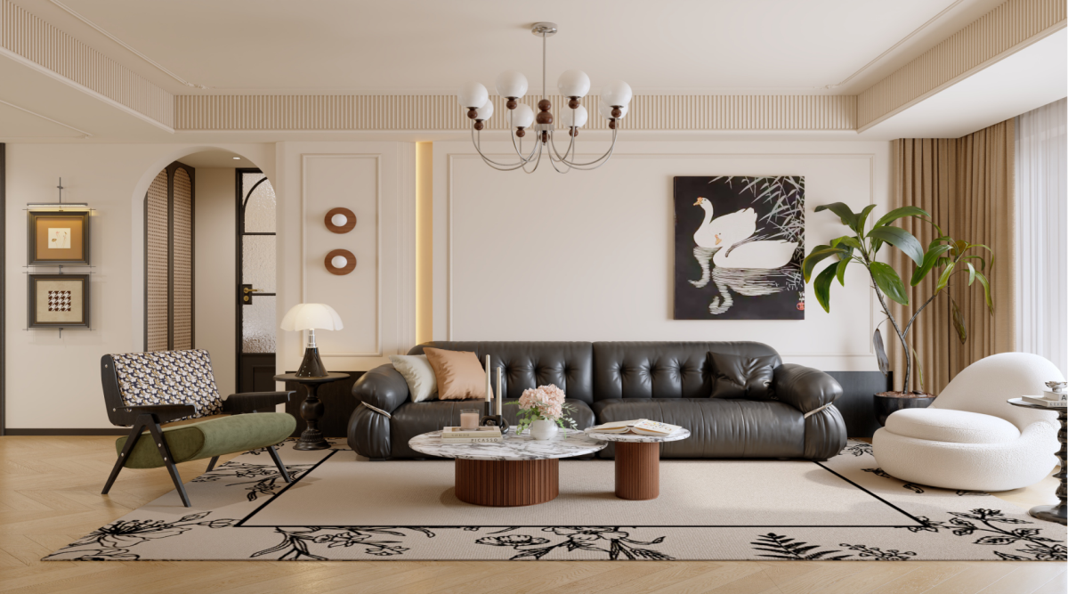 寶湖天脊162㎡ | 真愛慘了這絕美腔調(diào)的法式中古風(fēng)！回家都像在度假~