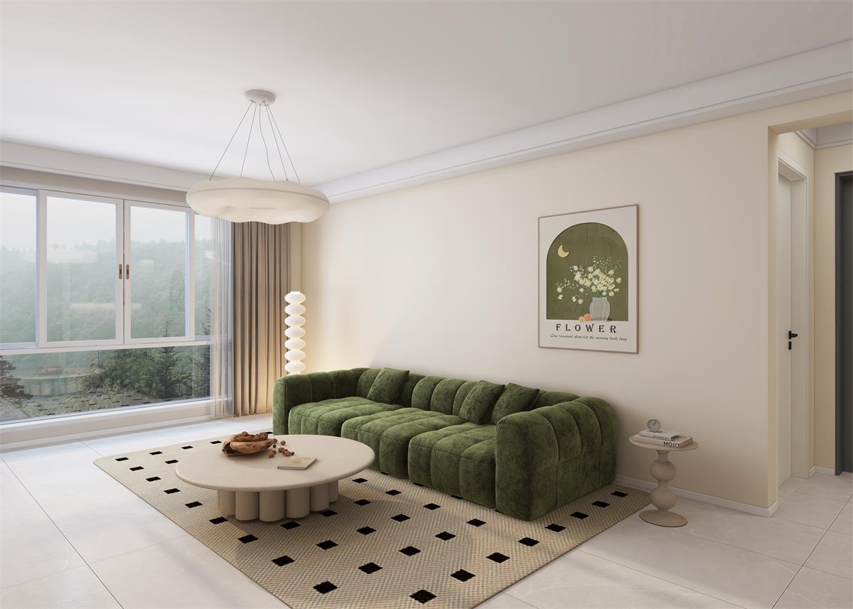 泰雲(yún)庭116㎡ | 奶油白+橄欖綠打造的輕法式小家，清新又自然！