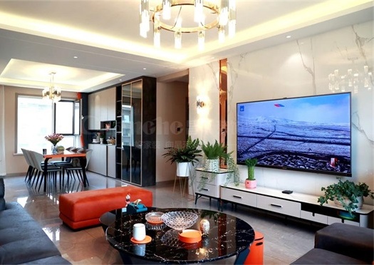 實景拍攝丨中房東方悅143㎡輕奢裝修實景圖