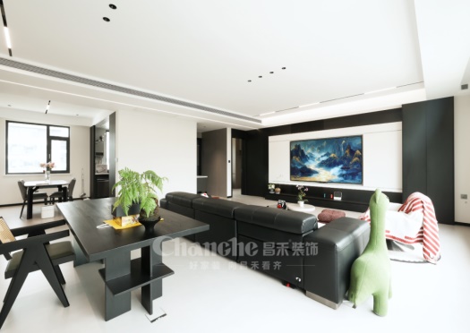 吳忠天宸灣·完工實景 | 越簡單越高級！黑白極簡風完美落地~
