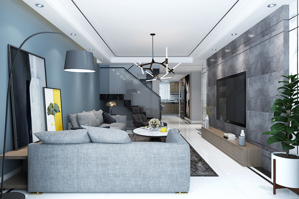 民生花園170平米后現(xiàn)代風格裝修效果圖